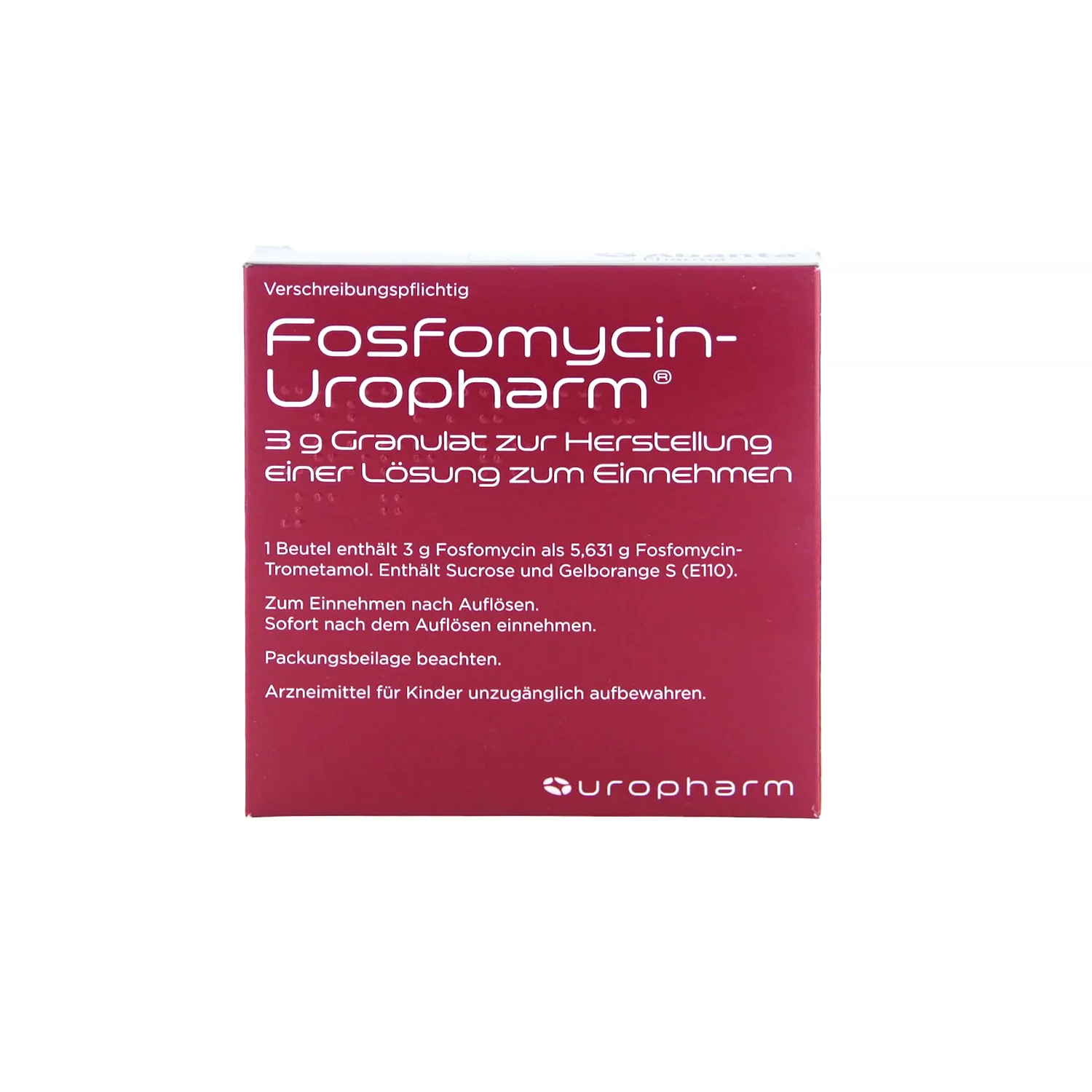 Fosfomycin-Uropharm 3 g (Antibiotikum)