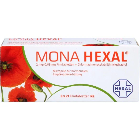Mona Hexal 2mg/0.03mg — Digitales Rezept