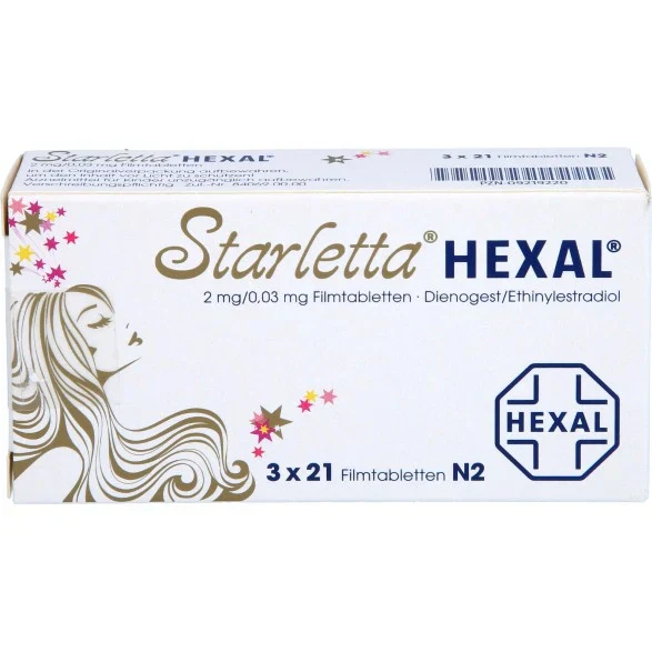Starletta Hexal 2mg/0.03mg — Digitales Rezept
