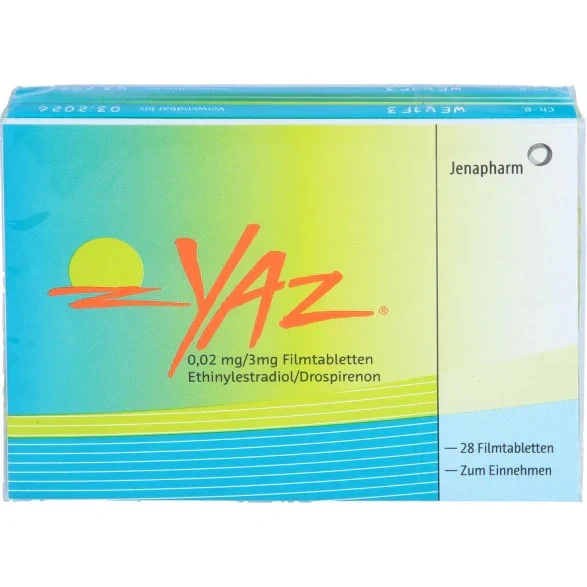 Yaz 0.02mg/3mg Filmtabletten — Digitales Rezept